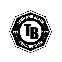 TB TONN AND BLANK CONSTRUCTION EST. 1922 logo