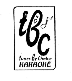 TBC TUNES BY CHOICE KARAOKE logo