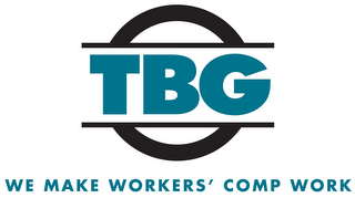 TBG WE MAKE WORKERS' COMP WORK logo