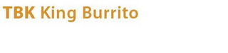 TBK KING BURRITO logo