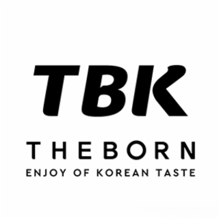 TBK THEBORN ENJOY OF KOREAN TASTE logo