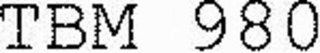 TBM 980 logo