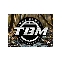 TBM THE BARN MOTORSPORTS logo