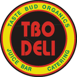 TBO DELI TASTE BUDS ORGANICS JUICE BAR CATERING logo