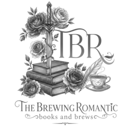 TBR THE BREWING ROMANTIC BOOKS AND BREWS logo
