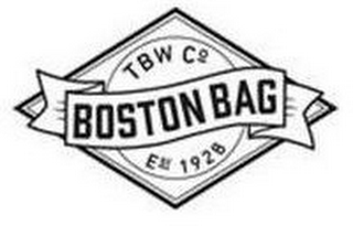 TBW CO. BOSTON BAG EST. 1928 logo
