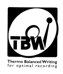 TBW THERMO BALANCED WRITING FOR OPTIMAL RECORDING logo