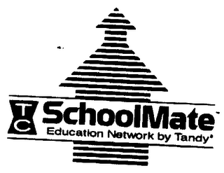 TC SCHOOLMATE EDUCAITON NETWORK BY TANDY logo