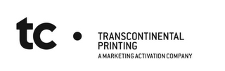 TC TRANSCONTINENTAL PRINTING A MARKETING ACTIVATION COMPANY logo