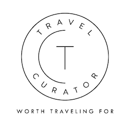 TC TRAVEL CURATOR WORTH TRAVELING FOR logo