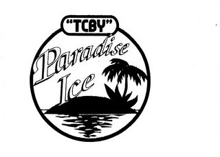 "TCBY" PARADISE ICE logo