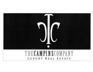 TCC THE CAMPINS COMPANY LUXURY REAL ESTATE logo
