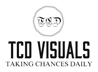 TCD TCD VISUALS TAKING CHANCES DAILY logo