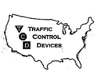 TCD TRAFFIC CONTROL DEVICES logo