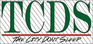 TCDS THE CITY DONT SLEEP logo