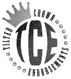 TCE TILTED CROWN ENDORSEMENTS logo
