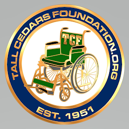 TCF TALL CEDARS FOUNDATION.ORG EST. 1951 logo