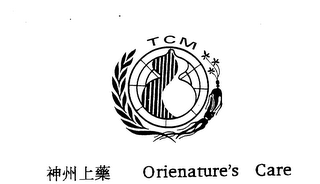 TCM ORIENATURE'S CARE logo