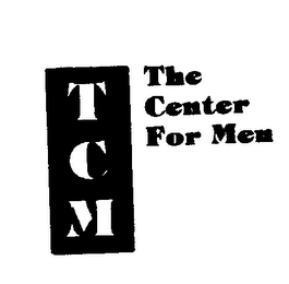 TCM THE CENTER FOR MEN logo