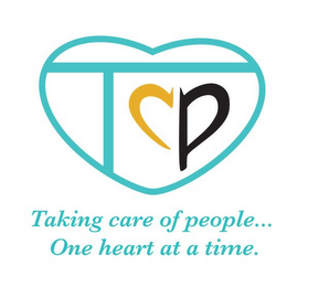 TCP TAKING CARE OF PEOPLE ONE HEART AT A TIME logo
