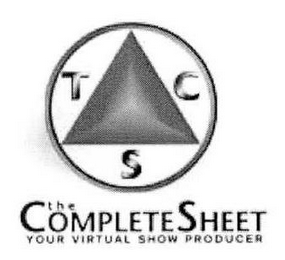 TCS THE COMPLETE SHEET YOUR VIRTUAL SHOW PRODUCER logo