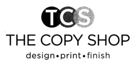 TCS THE COPY SHOP DESIGN·PRINT·FINISH logo
