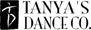 TD TANYA'S DANCE CO. logo