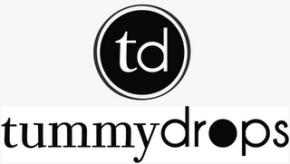 TD TUMMY DROPS logo