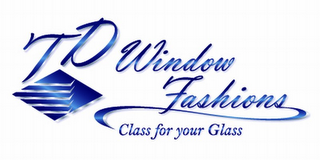 TD WINDOW FASHIONS CLASS FOR YOUR GLASS logo