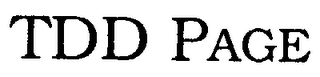 TDD PAGE logo