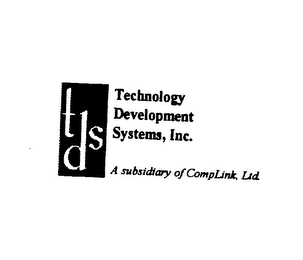 TDS TECHNOLOGY DEVELOPMENT SYSTEMS, INC. logo