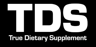TDS TRUE DIETARY SUPPLEMENT logo
