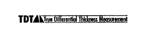 TDTM TRUE DIFFERENTIAL THICKNESS MEASUREMENT logo