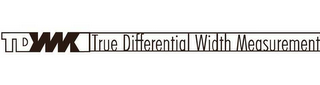 TDWM TRUE DIFFERENTIAL WIDTH MEASUREMENT logo