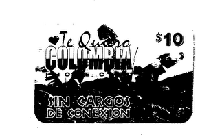 TE QUIERO COLUMBIA PHONE CARD SIN CARGOS DE CONEXION logo
