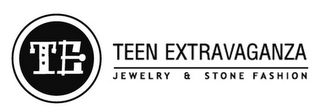 TE TEEN EXTRAVAGANZA JEWELRY & STONE FASHION logo