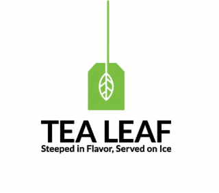 TEA LEAF STEEPED IN FLAVOR, SERVED ON ICE logo