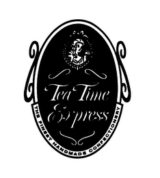 TEA TIME EXPRESS THE FINEST HANDMADE CONFECTIONERY logo