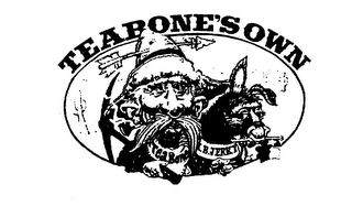 TEABONE'S OWN TEABONE I.B. JERKY logo