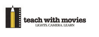 TEACH WITH MOVIES LIGHTS. CAMERA. LEARN logo