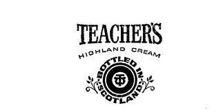 TEACHER'S HIGHLAND CREAM BOTTLED IN SCOTLAND logo
