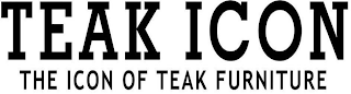 TEAK ICON THE ICON OF TEAK FURNITURE logo
