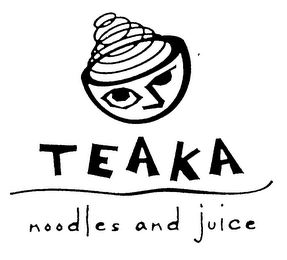 TEAKA NOODLES AND JUICE logo