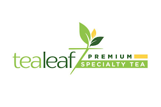 TEALEAF PREMIUM SPECIALTY TEA logo