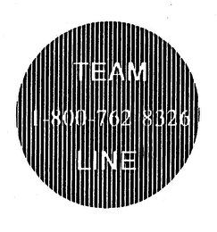 TEAM 1-800-762-8326 LINE logo
