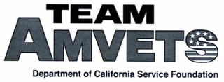 TEAM AMVETS DEPARTMENT OF CALIFORNIA SERVICE FOUNDATION logo