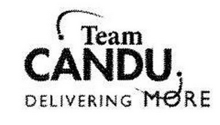 TEAM CANDU DELIVERING MORE logo