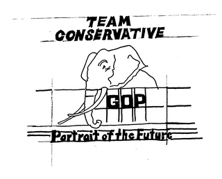 TEAM CONSERVATIVE GOP PORTRAIT OF THE FUTURE logo