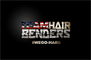 TEAM HAIR BENDERS #WEGO-HARD logo