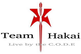 TEAM HAKAI LIVE BY THE C.O.D.E. logo